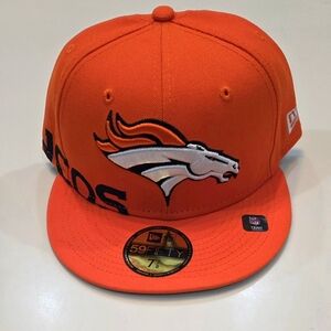 DENVER BRONCOS|New Era 59Fifty NFL Team Headwear|Broncos Bold Block|7 3/8